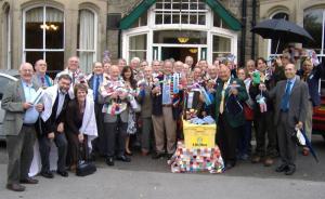 President Jim Swift and DG MIke Payne with Club Members